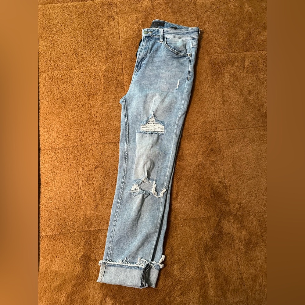 Risen Distressed Light Blue Jeans